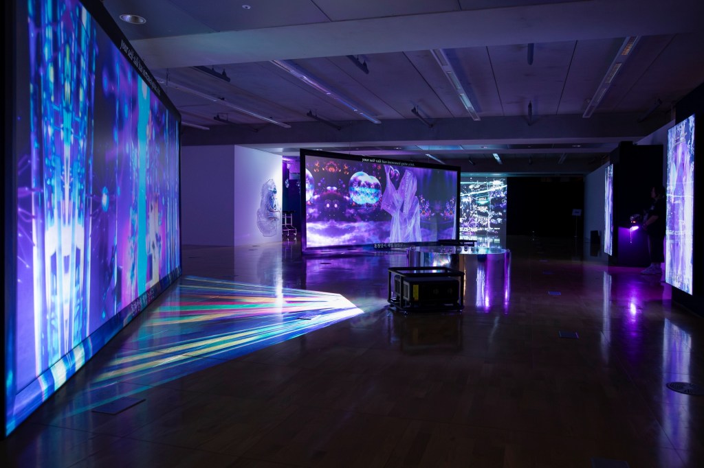 Inhwa Yeom, Installation View of Chandra Chronicles: In Neuroverse, ACC, 2025